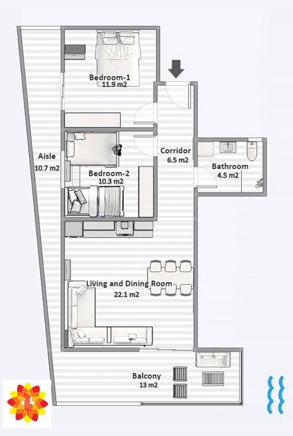 Sea And City View Apartment Sarandë Exterior foto